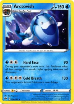 Pokemon Card - Darkness Ablaze 054/189 - ARCTOVISH (rare)