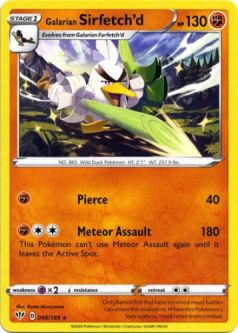 Pokemon Card - Darkness Ablaze 098/189 - GALARIAN SIRFETCH'D (rare)
