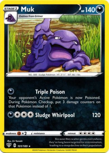 Pokemon Card - S&S: Darkness Ablaze 101/189 - MUK (rare): BBToyStore.com -  Toys, Plush, Trading Cards, Action Figures & Games online retail store shop  sale