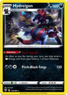 Pokemon Card - Darkness Ablaze 110/189 - HYDREIGON (rare)