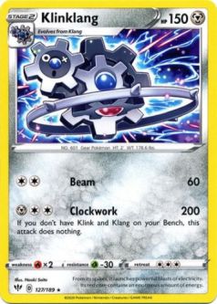 Pokemon Card - Darkness Ablaze 127/189 - KLINKLANG (rare)