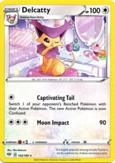 Pokemon Card - Darkness Ablaze 142/189 - DELCATTY (rare)