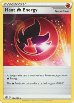 Pokemon Card - S&S: Darkness Ablaze 174/189 - HEAT F ENERGY (uncommon)