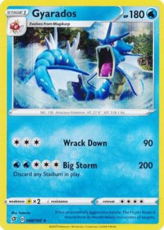 Pokemon Card - Rebel Clash 040/192 - GYARADOS (holo-foil)