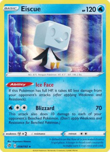 Pokemon Card - S&S: Rebel Clash 054/192 - EISCUE (holo-foil