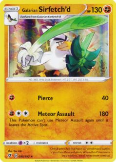 Pokemon Card - Rebel Clash 095/192 - GALARIAN SIRFETCH'D (holo-foil)