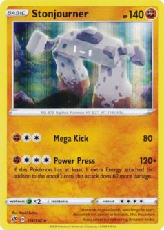Pokemon Card - Rebel Clash 111/192 - STONJOURNER (holo-foil)