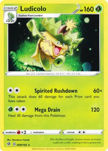 Ludicolo 9/192 - SWSH02 Rebel Clash Reverse Holofoil Lightly Played Ludicolo 9/192 - SWSH02 Rebel Clash Reverse Holofoil Lightly Played