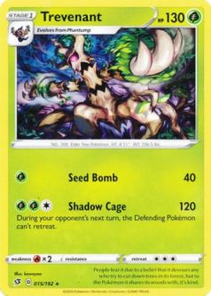 Pokemon Card - Rebel Clash 015/192 - TREVENANT (rare)