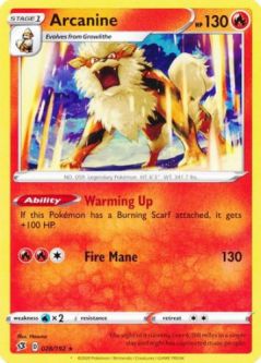 Pokemon Card - Rebel Clash 028/192 - ARCANINE (rare)