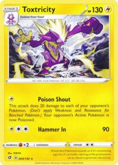 Pokemon Card - Rebel Clash 069/192 - TOXTRICITY (rare)