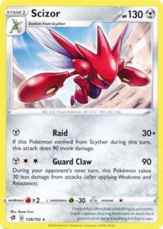 Pokemon Card - Rebel Clash 128/192 - SCIZOR (rare)