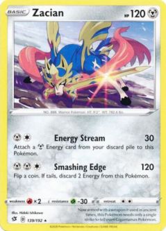 Pokemon Card - Rebel Clash 139/192 - ZACIAN (rare)