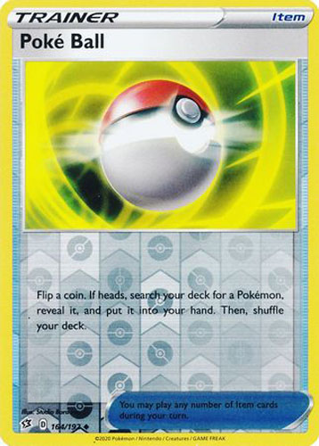pokemon card with pokeball holo Poké Ball - 125/149 - Sun & Moon Pokemon Trading Card Game 185/198