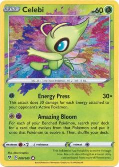 Pokemon Card - Vivid Voltage 009/185 - CELEBI (amazing rare holo)