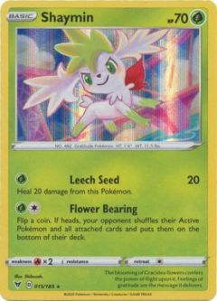 Pokemon Card - Vivid Voltage 015/185 - SHAYMIN (holo-foil)