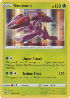 Pokemon Card - Vivid Voltage 016/185 - GENESECT (holo-foil)