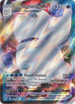 Pokemon Card - Vivid Voltage 037/185 - GALARIAN DARMANITAN VMAX (ultra rare holo)
