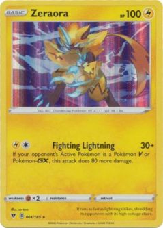 Pokemon Card - Vivid Voltage 061/185 - ZERAORA (holo-foil)