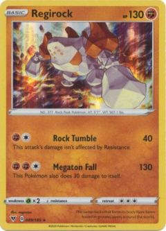 Pokemon Card - Vivid Voltage 089/185 - REGIROCK (holo-foil)