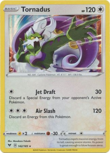Pokemon Card - S&S: Vivid Voltage 142/185 - TORNADUS (holo-foil)