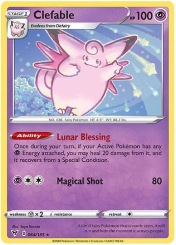Pokemon Card - S&S: Vivid Voltage 064/185 - CLEFABLE (rare
