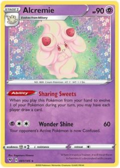 Pokemon Card - S&S: Vivid Voltage 081/185 - ALCREMIE (rare)