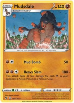 Pokemon Card - Vivid Voltage 097/185 - MUDSDALE (rare)