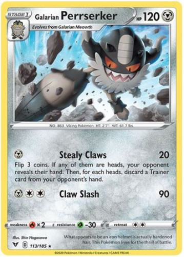 Galarian Perrserker - SWSH04: Vivid Voltage [REVERSE HOLO] | Ozzie Collectables