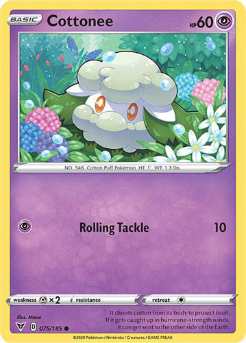Pokemon Card - S&S: Vivid Voltage 075/185 - COTTONEE (common):  BBToyStore.com - Toys, Plush, Trading Cards, Action Figures & Games online  retail store shop sale