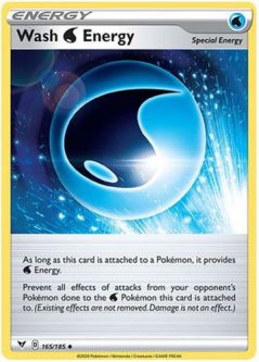 Pokemon Card - S&S: Vivid Voltage 165/185 - WASH ENERGY (uncommon)