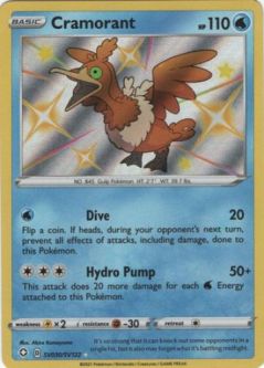 Pokemon Card - Shining Fates SV030/SV122 - CRAMORANT (shiny holo rare)