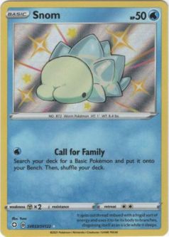 Pokemon Card - Shining Fates SV033/SV122 - SNOM (shiny holo rare)