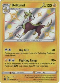 Pokemon Card - Shining Fates SV040/SV122 - BOLTUND (shiny holo rare)