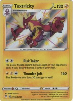 Pokemon Card - Shining Fates SV042/SV122 - TOXTRICITY (shiny holo rare)