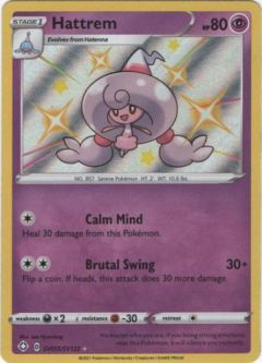 Pokemon Card - Shining Fates SV055/SV122 - HATTREM (shiny holo rare)