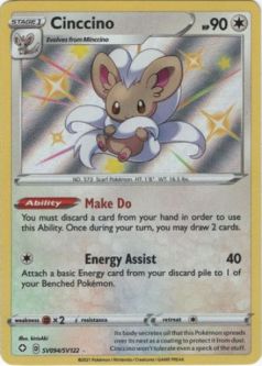 Pokemon Card - Shining Fates SV094/SV122 - CINCCINO (shiny holo rare)