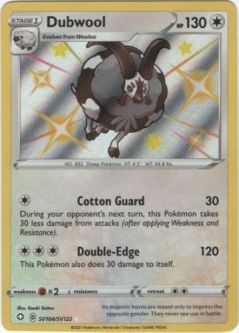 Pokemon Card - Shining Fates SV104/SV122 - DUBWOOL (shiny holo rare)