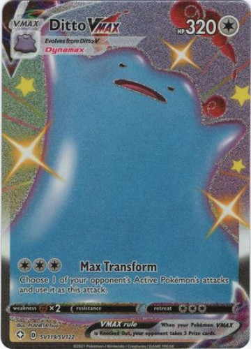 Pokemon Card Shining Fates Sv119 Sv122 Ditto Vmax Shiny Holo Rare toystore Com Toys Plush Trading Cards Action Figures Games Online Retail Store Shop Sale