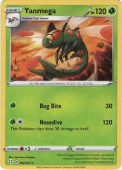 Pokemon Card - Shining Fates 002/072 - YANMEGA (rare)