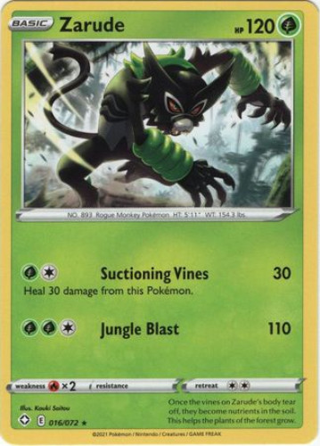 Pokemon Card - Shining Fates 016/072 - ZARUDE (rare): BBToyStore