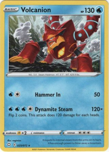 Pokemon Card - Shining Fates 025/072 - VOLCANION (rare): BBToyStore.com -  Toys, Plush, Trading Cards, Action Figures & Games online retail store shop  sale