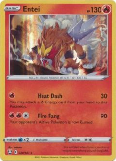 Pokemon Card - Battle Styles 020/163 - ENTEI (holo-foil)