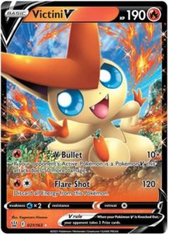 Pokemon Card - Battle Styles 021/163 - VICTINI V (ultra rare holo)