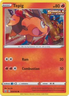 Pokemon Card - S&S: Battle Styles 023/163 - TEPIG (holo-foil promo)