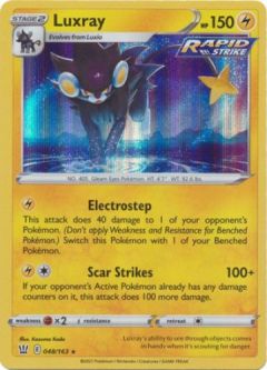 Pokemon Card - Battle Styles 048/163 - LUXRAY (holo-foil)