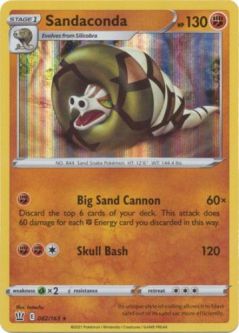 Pokemon Card - Battle Styles 082/163 - SANDACONDA (holo-foil)