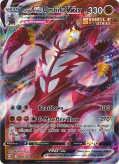 Pokemon Card - Battle Styles 086/163 - SINGLE STRIKE URSHIFU VMAX (ultra rare holo)