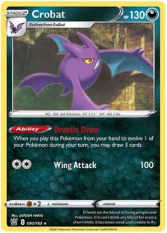 Pokemon Card - Battle Styles 091/163 - CROBAT (holo-foil)