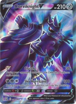 Pokemon Card - Battle Styles 156/163 - CORVIKNIGHT V (Full Art) (ultra rare holo)